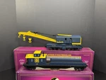 Mth 20-98237 20-98239 Santa Fe Sf Operating Crane & Boom Tender Set Lnib. Fixed Price $125.00.