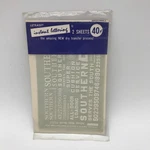 Letraset Instant Lettering Scale Model Train Decals Southern #K52/2/2 Ho. Fixed Price $6.00.