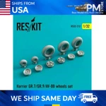 Reskit RS32-0212 Harrier GR.7/GR.9/AV-8B Wheels Set Scale Model 1/32. Fixed Price $21.66.