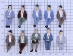 Acme 22-1131 Seated Male Figure Assortment (bag Of 10). Fixed Price $15.00.