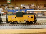 Chicago Northwestern (cnw) # 10350 N-scale Custom Painted Extended Vis Caboose. Fixed Price $49.00.