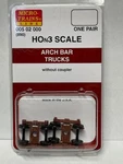 Micro-trains 005 02 000 HON3 Scale Arch Bar Trucks (890) Brown. Fixed Price $14.95.