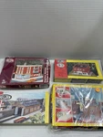 Lot Of 4 Heljan Model Kits Drug Store, Theatre, Firestation, And Engine House. Fixed Price $100.00.