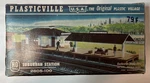 Scale Plasticville,usa Suburban Train Station 2605-100 Original Litho Box. Fixed Price $18.95.