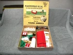 Plasticville Usa BA-7 Gauge Barn & Animal Unit Complete Set. Fixed Price $37.50.