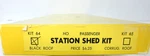 Ho Scale E. Suydam Kit 64 Station Shed W/ Black Roof. Fixed Price $34.95.