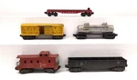 Lionel Vintage Gauge Assorted Freight Cars: 6462, 6257, 6805, 6656, 6465. Fixed Price $69.27.