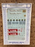 Microscale Decals Ho 87-295: 40 Container & Trailers Clinchfield, K-line. Fixed Price $10.00.