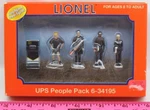 Lionel 6-34195 Ups Delivery People Hand Painted Pewter Figures #2 (set Of 5). Fixed Price $25.75.