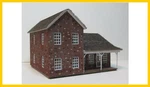 Rslaserkits 3055-B N Scale Brick Farm House (wood Kit). Fixed Price $29.69.