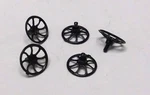9020-10 Plastic Brake Wheel W/pin For Lionel O/O27 Gauge Freight Cars, 5 Pcs.. Fixed Price $5.00.