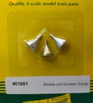 S-helper 01661 The Showcase Line Smoke Unit Funnels Metal Part (pack Of 3). Fixed Price $12.74.
