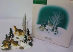 Vintage Dept 56 Village Accessories "wolves The Woods" #52765 Retired W/ Box. Fixed Price $26.99.