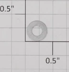 Lionel 671M-23 3/16"X3/8"X1/128" Thin Steel Thrust Washer (24). Fixed Price $8.40.
