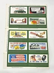 Postwar Lionel 310 Billboard Sheet Form 1951 - Unused Nos. Fixed Price $55.00.