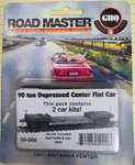 Ghq Road Master Series 50-006 90 Ton Depressed Center Flat Car Kit. Fixed Price $16.00.