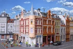 38295 Kibri Kit Of Town House With Figure And Illumination Start Set. Fixed Price $109.79.