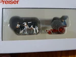 Preiser Ho #30443 Cow Drawn Reaper W/farmer (hand Painted). Fixed Price $46.79.