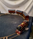 Vintage Winding Tin Hornby Toy Train Set Track With Boxpack Engine England 1930. Fixed Price $1200.00.