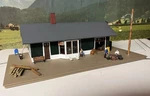 Walthers Railway Depot Railroad Station Ho Custom Built And Lighted With Details. Fixed Price $25.00.