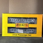 Penn 2-CAR 60' Streamlined Sleeper/diner Passenger Set 30-6717 Mth King Train. Fixed Price $76.46.