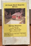 New Nucomp Miniatures Ho Scale Kit #87212 Work Shed. Fixed Price $17.50.