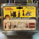 Woodland Scenics A1951 Ho-scale Music To My Ears, Piano, Bass, Clarinet & Drums. Fixed Price $13.50.