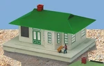 American Flyer By Lionel 6-49813 #789 Baggage Smasher Train Station, Gauge Nib. Fixed Price $129.99.