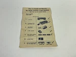 Lionel 3656-43 Stock Car Outfit Instruction Sheet, 10 25. Fixed Price $11.95.