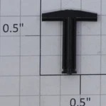 Lionel 18321-164 0.68" X 0.80 Gauge Plastic Coupler T-bar (10). Fixed Price $20.00.