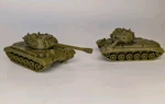 Pack - Ho Scale Us M26 Pershing Olive Green 1:87 Mini Model Army. Fixed Price $16.99.