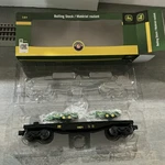 Lionel John Deere Flatcar #1921 W/ Manure Spreaders #683238 Nib. Fixed Price $66.00.