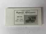 Jordan Highway Miniatures 360-215 1925 Ford Mail Truck Kit. Fixed Price $15.99.