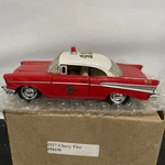 Kinsmart Red Fire Chief 1957 Chevrolet Bel Air Pull-back Car No. 22 Scale 1:40. Fixed Price $14.99.