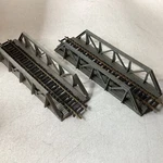 Lot Of 2 Warren Truss Bridge By Atlas (ho Scale) W/ Tracks. Fixed Price $15.99.