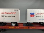 Gauge Mth Premier 20-98107 Up Flatcar & Trailers #57256 O1628. Fixed Price $58.71.
