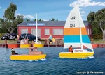 Boats Set Ho Gauge Kibri Kit 39159. Fixed Price $51.60.