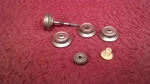#4 American Flyer 742/740 Handcar Parts - Sintered Wheels ++. Fixed Price $9.95.