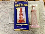 Bright Red New In Box American Flyer Oil Derrick 773. Fixed Price $66.50.