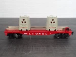 Lionel Gauge Radioactive Waste Car #6805 Red,tan, White 6-29829. Fixed Price $120.00.