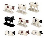 Bachmann 42201 Cows & Horses Figure Assortment (set Of 12). Fixed Price $7.99.