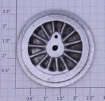 Lionel 5L-41-43 Std Gauge Paint Cast Iron Thick Rim Spoked 2-5/8 Loco Gear Wheel. Fixed Price $10.00.
