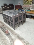 Scale Building Walthers Car Shop Built Painted Weathered. Fixed Price $82.00.
