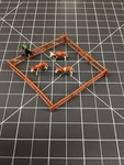 Preiser Ho Scale Figures # 157: Wooden Corral With Cows/ Farmer New C-6. Fixed Price $24.99.