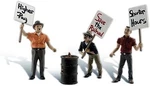 Woodland Scenic Accents(r) Figures - Striking Picketers Scale Model. Fixed Price $33.80.