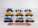 9X M Rklin H0 Ac Freight Car, Partial Light Defects: Shell+esso+eva Etc #DF695-2. Fixed Price $78.55.