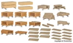 38607 Kibri Ho Pallets With Various Woods Kit Assembly Scale 1:87. Fixed Price $21.69.
