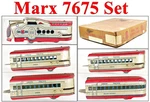 Marx 7675 M10005 Union Pacific Up Train Set W/4-ARTICULATED Cars W/box 1948-52. Fixed Price $99.00.