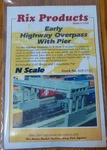 Rix Products N #628-152 1930S Highway Overpass -- 50' Deck W/pier. Fixed Price $13.65.