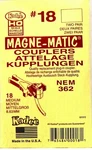 Ho Scale Kadee #18 Nem 362 European-style Coupler Medium (2PR). Fixed Price $10.99.